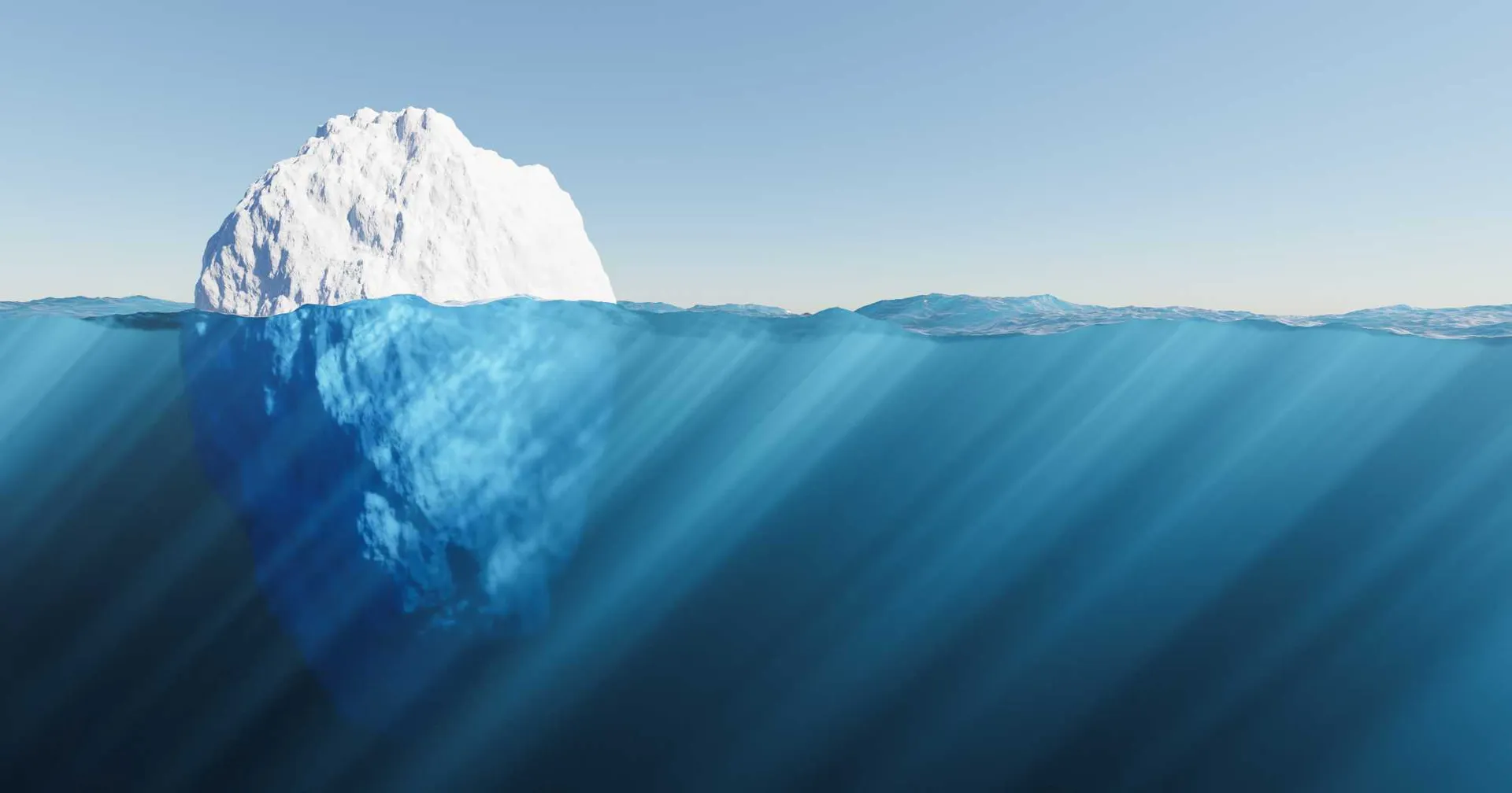iceberg-floating-in-the-sea-with-crystal-clear-water-and-sun-rays-global-warming-concept-3d-rendering-1
