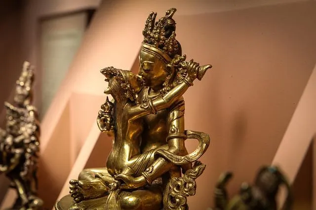Tantra Bild. Vereinigung Shiva und Shakti in Erleuchtung - Samadhi Ekstase