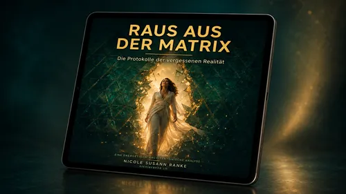 Das Bild zeigt ein Mockup des Titelbildes von dem Ebook "Raus aus der Matrix"