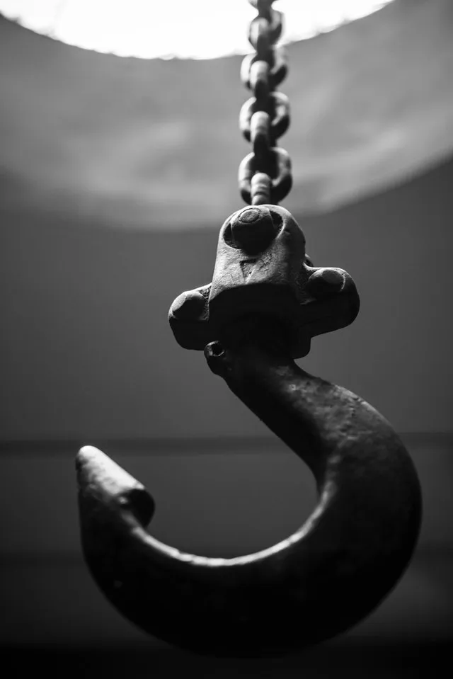 grayscale-photograph-of-a-hook-hitch-1422580