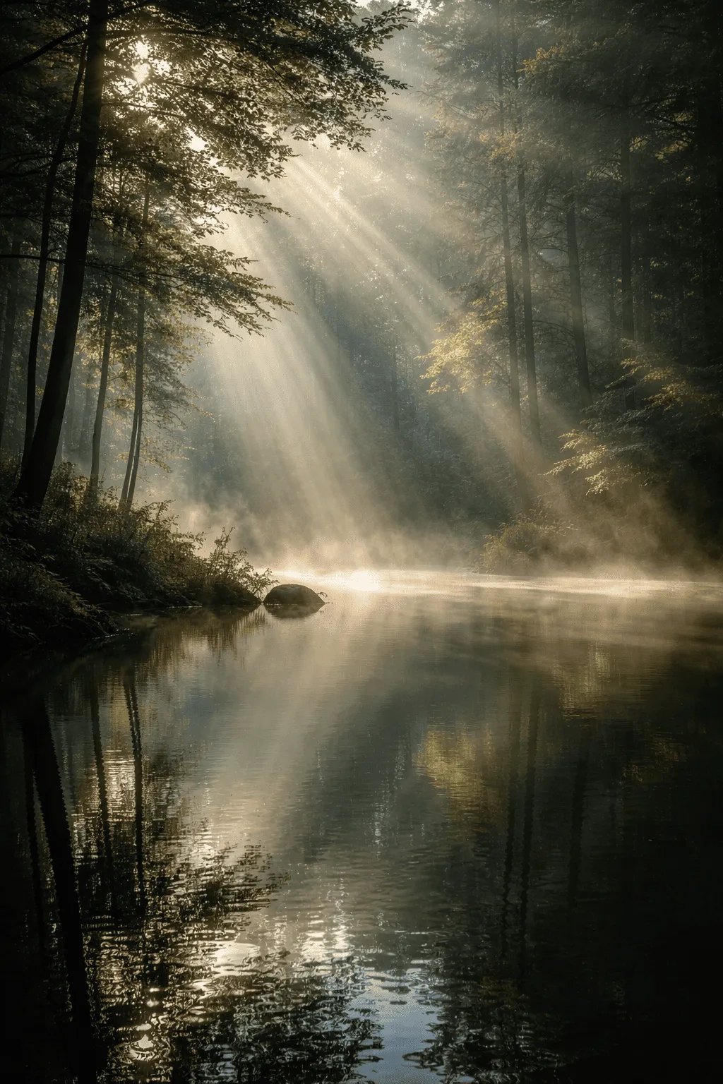 Spiritualität und innere Klarheit - Lichtspiel symbolisiert tiefe Erkenntnis im Coaching